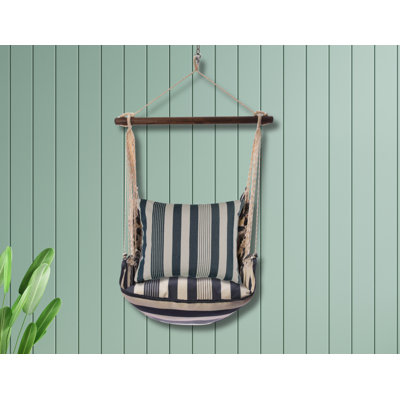 Ensemble de balançoire hamac 4 pièces: balançoire, coussin de dossier, coussin inférieur et sac fourre-tout