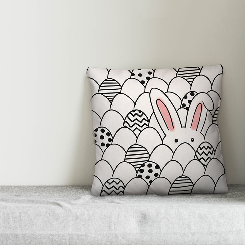 Egg Geometric Throw Pillow, 18" x 18"