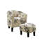 Chaise d'appoint blanche à dossier rond-1890370850