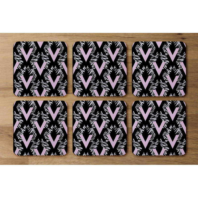 Square 6 Piece Coaster Set