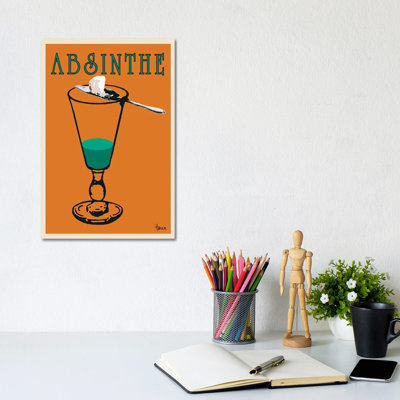 Absinthe 1 Piece Wrapped Canvas Wall Art