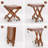 Andretti Solid Wood Accent Stool