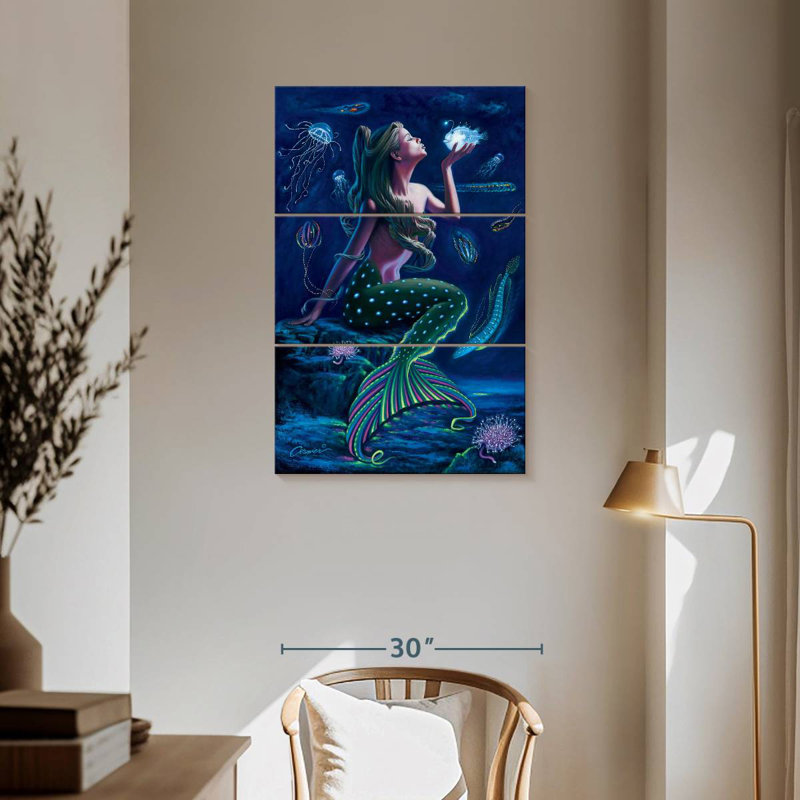 Ashelle Bioluminescent Mermaid, 57'' H x 36'' W