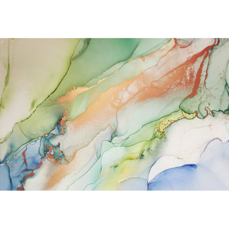 Alcohol Ink Texture - Wrapped Canvas Print, 81cm H x 122cm W x 3.8cm D