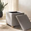 Becka Square Boucle Storage Ottoman-746436206