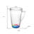 Set of Six Clear Acrylic Pitcher