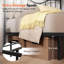 Base de lit avec tête de lit, base de lit plateforme de matelas en métal avec pied de lit-558003637-537318378