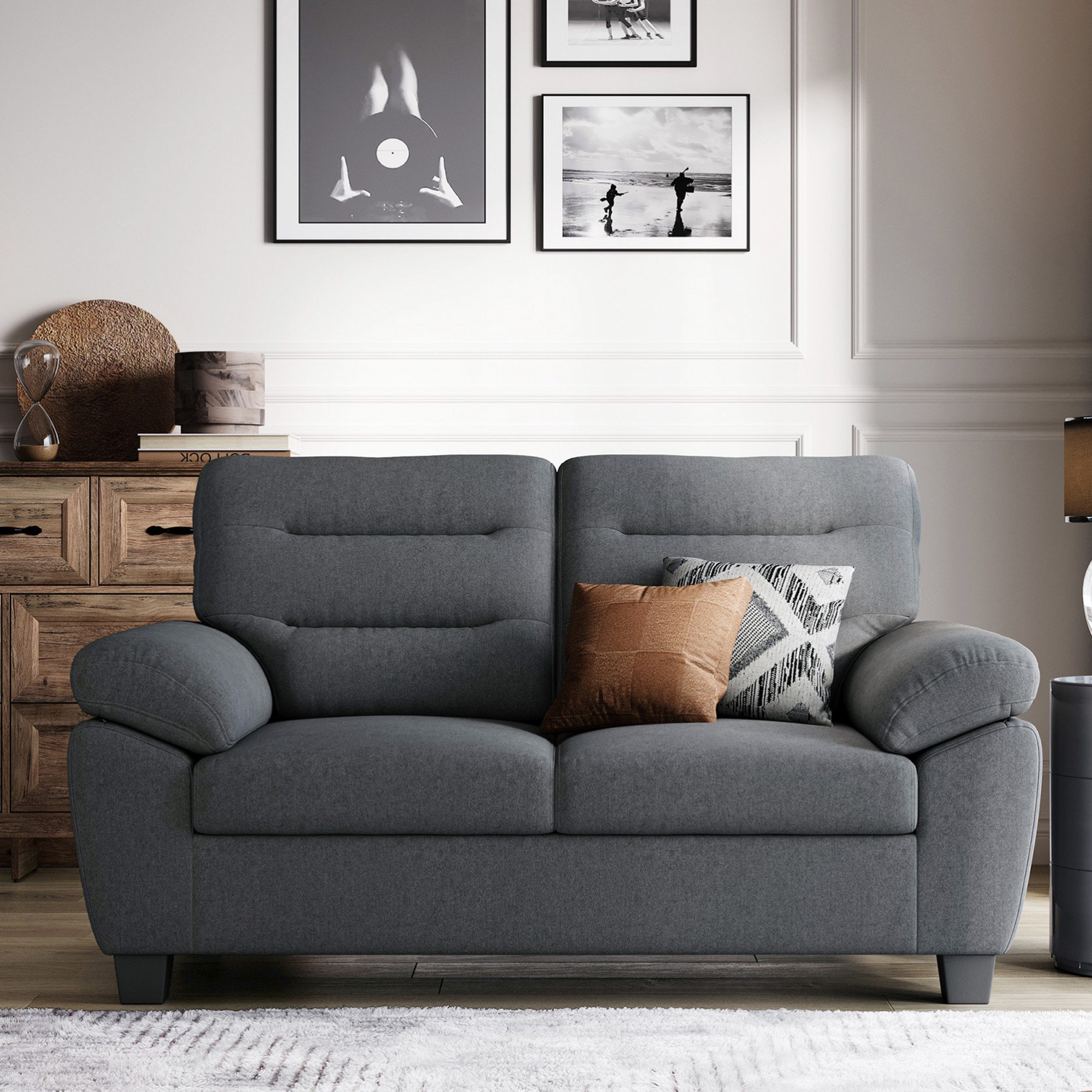 Wade Logan Armeda 60'' Pillow Top Arm Loveseat & Reviews Wayfair Canada