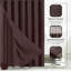 Docia Modern Waffle Weave Shower Curtain for Bathroom With Mesh Top Window Shower Curtain With Liner Sets-925791071