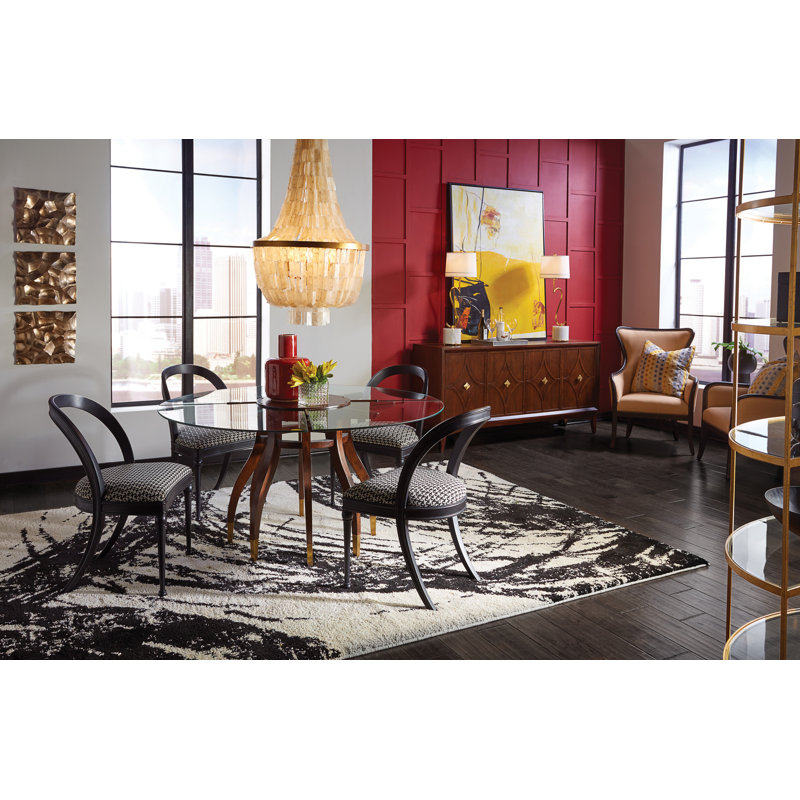 Diamond 72'' W Solid Wood Sideboard, Walnut