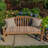 Casual Cushion Outdoor Throw Pillow, Sunbrella Fade & Water Resistant for Patio Furniture, Adirondacks & Porch Swings, 15"W x 15"L, 6" thick, Reversible, Cast Ash-314564535-314564534
