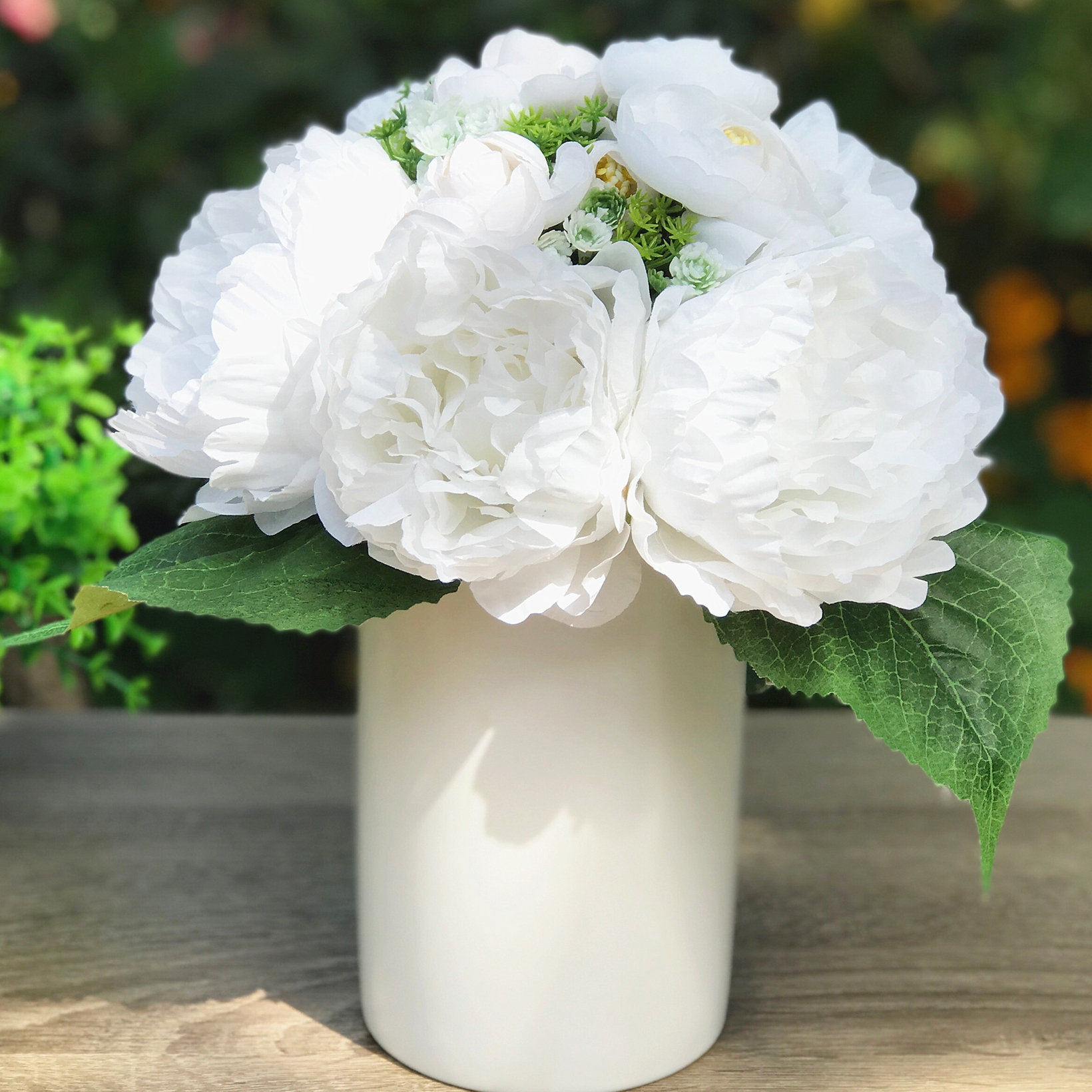 House of Hampton Silk Peonies Floral Arrangement and Centerpieces in ...