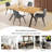 Costner 5 Pieces Dining Table Set With Rectangular Wood Top Table And 4 Upholstered Side Chairs-123027045-123027044