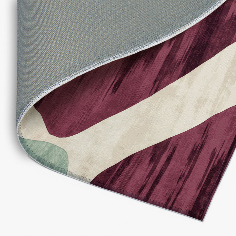 Watercolor Red Indoor and Outdoor Area Rug, Rectangle 2' x 3'