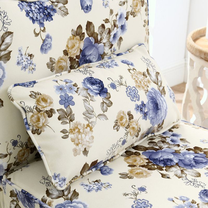 Flannel single dining chair with soft seat