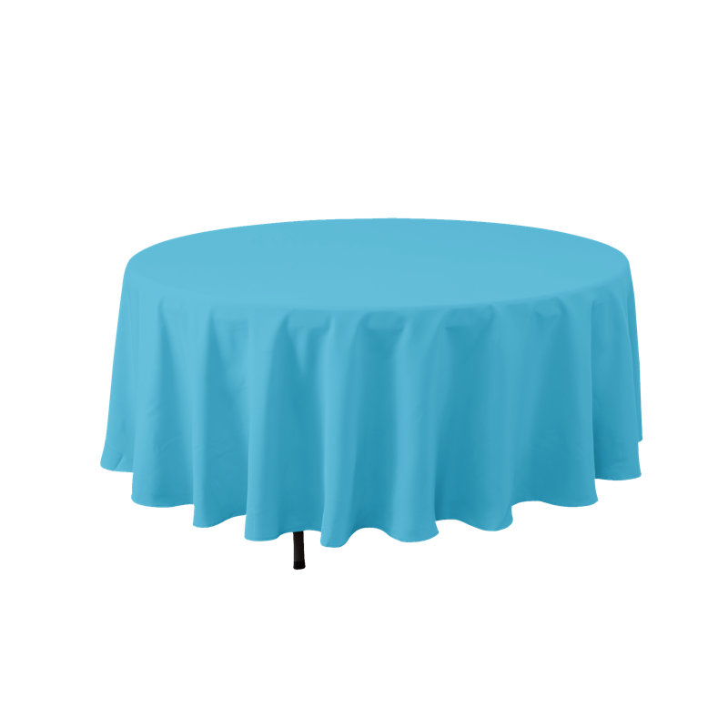 Nappe Kendleton, 90 po x 90 po, Bleu contemporain