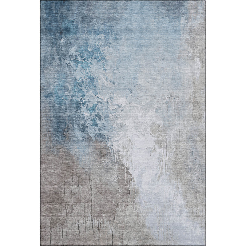 Premium Machine Washable Stallings AMF1842 Abstract Rug, Rectangle 10' x 14'
