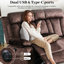 Causeuse inclinable en velours 70,9 po-2029295203
