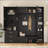 American Style 4-in-1 Hall Tree with Padded Bench & Adjustable Shelves-1553524447