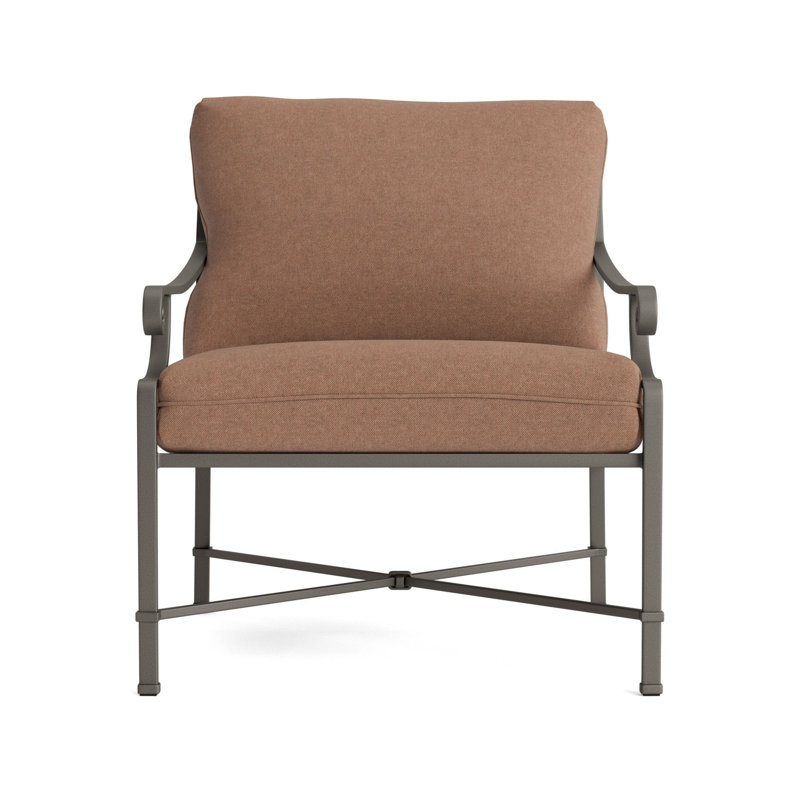 Venetian Outdoor Lounge Chair, Mica, Fusion Clay