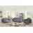 32"W Gray Velvet Modern Chic Accent Armchair-1962624869