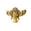 In The Garden rose round escutcheon decorated with Swarovski crystals in finish Museum Gold-109932482