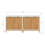 Ensemble de 2 meubles d'appoint ou meuble télé en bois massif Coggins-653562339