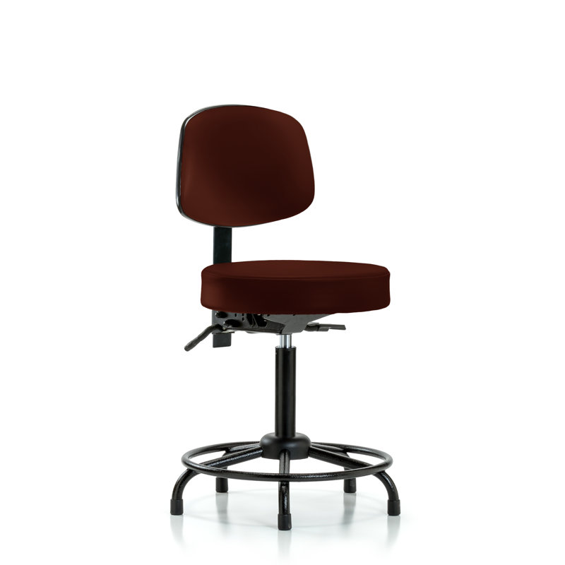 Tabouret de bar Barcus, Bourgogne, Patins