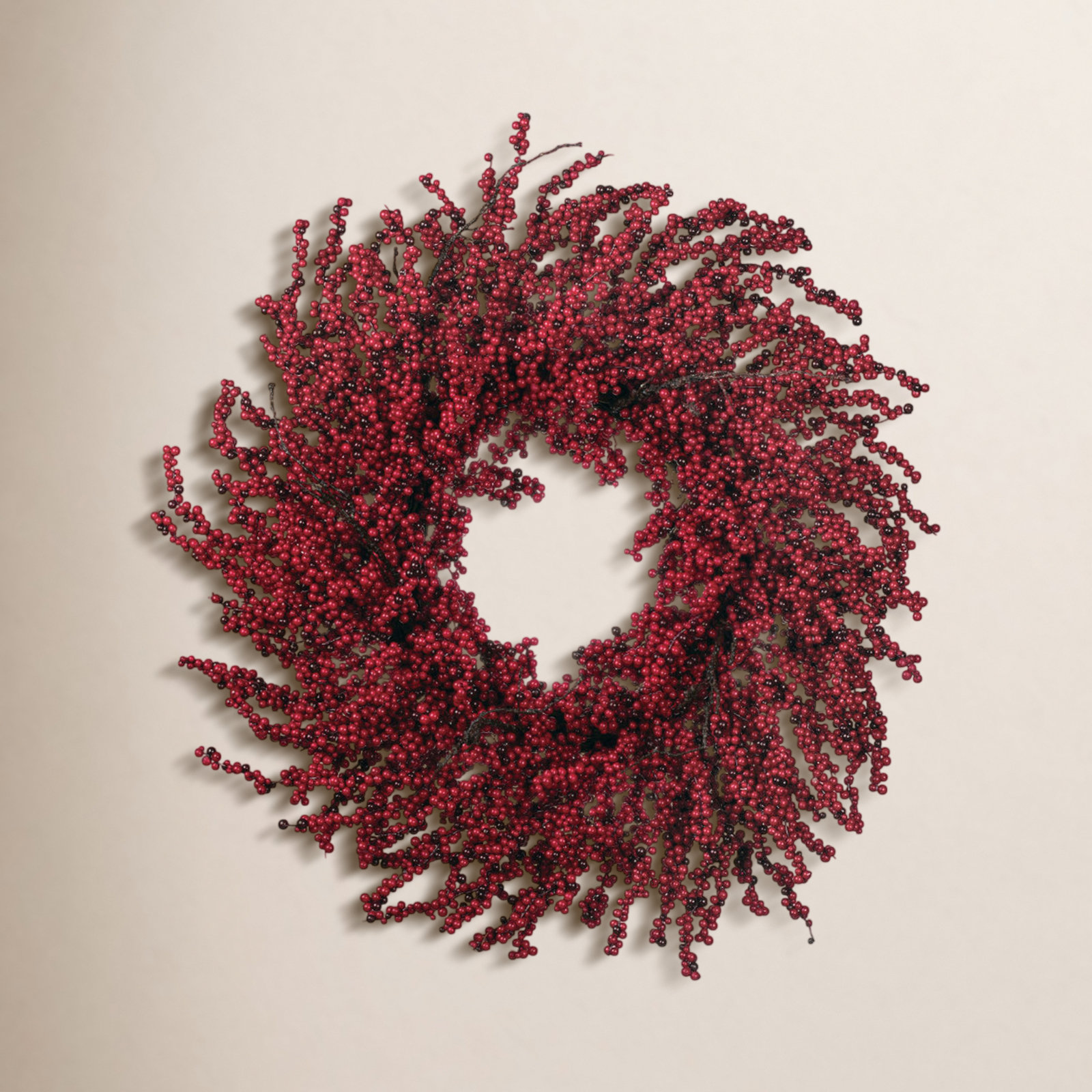 Kathreen Faux Berry Wreath, 26" H x 26" W x 7.5" D