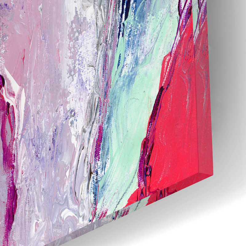 «Red Cow» par Richard Wallich, art mural en verre acrylique, H 16 po x l 12 po x P 0,13 po
