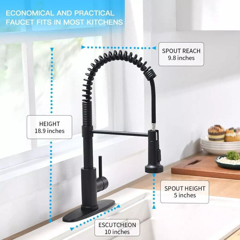 AlenArtWater Pull Down Kitchen Faucet