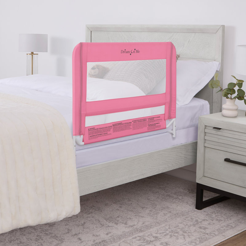 Dream On Me Mesh Security Bed Rail, Pink