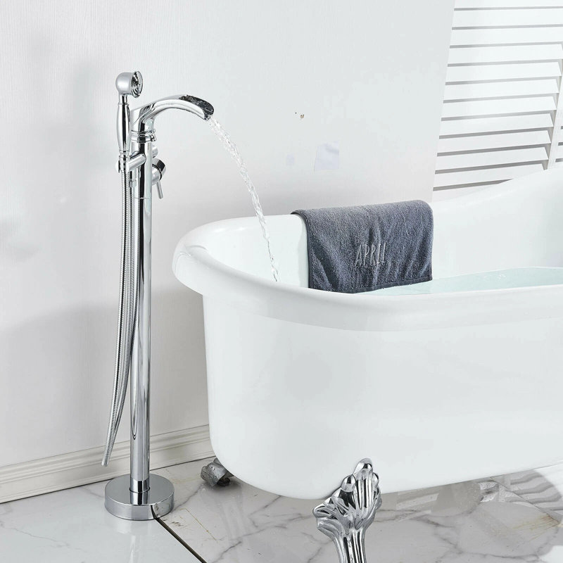 Robinet de baignoire autoportant à fixation au sol