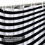 Rideau de douche imperméable noir et blanc avec 12 crochets OpArtFlow-1587295643
