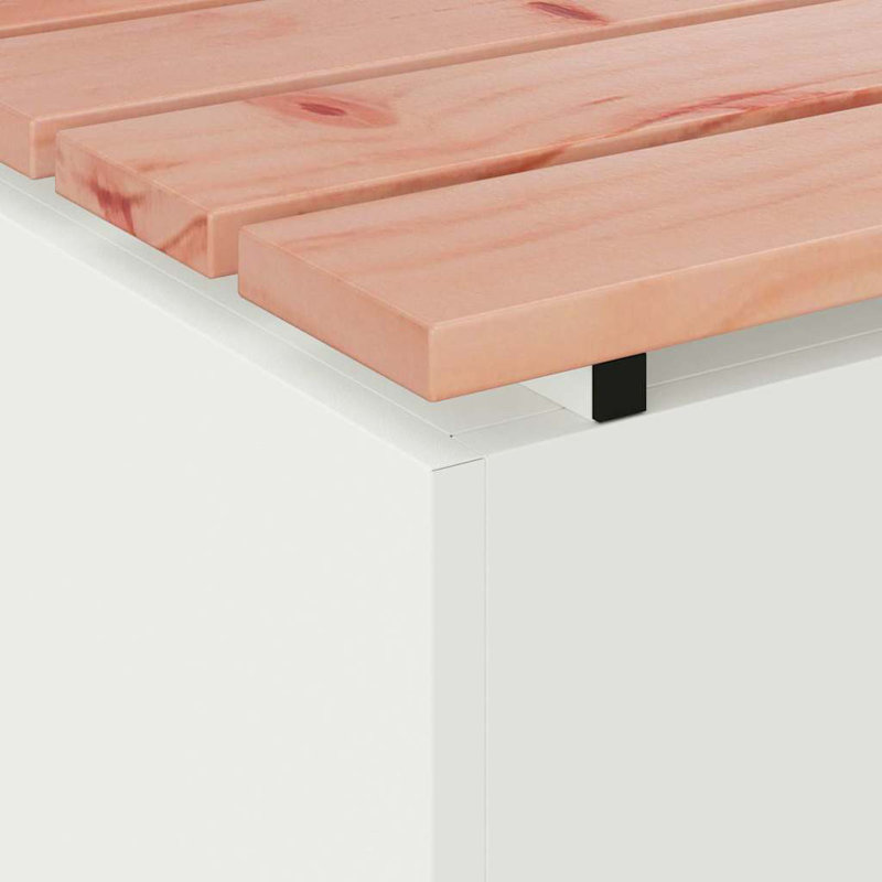 Outdoor Bench, 43cm H x 60cm W x 40cm D, White