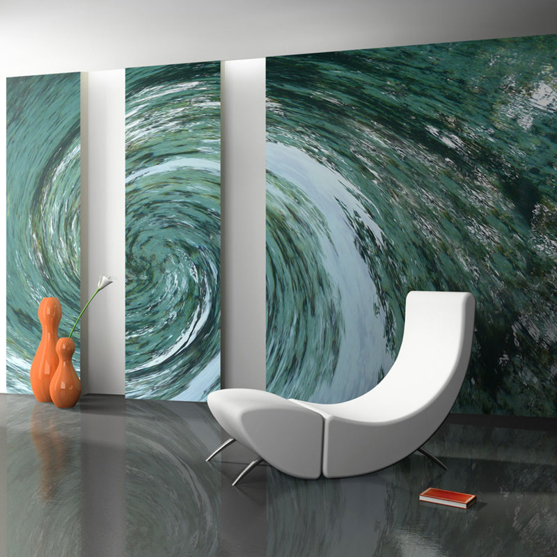 Water Twist 2.7m x 350cm Wallpaper, 300 cm x 231 cm