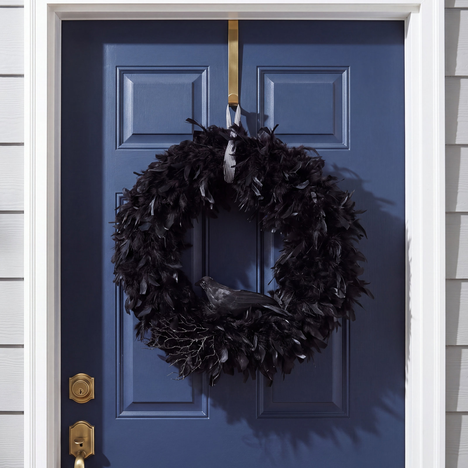 Raven Feather 30" Wreath