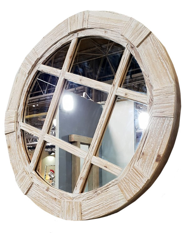 Gain Wood Flat Wall Mirror