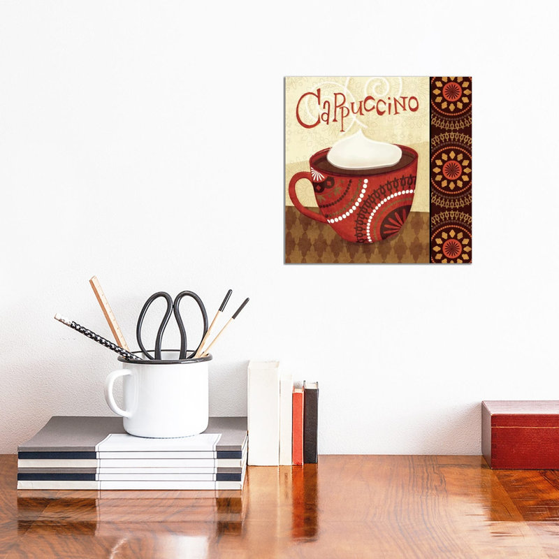Cup Of Joe II by Veronique - No Frame Gallery-Wrapped Canvas Giclée on Canvas, 30.48cm H x 30.48cm W, Wrapped Canvas