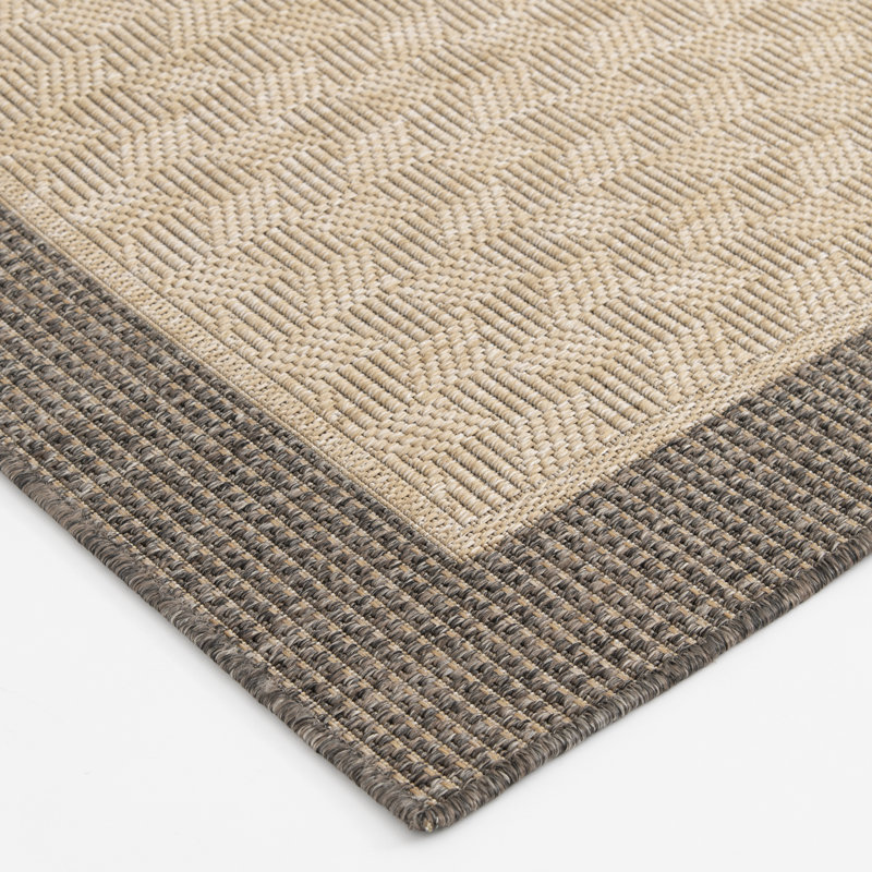 Tapis intérieur / extérieur en polypropylène Union Rustic Makeitha Saylor, Rectangle 3 pi 3 po x 5 pi 3 po