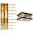 Deanna 3-Light 11" Modern Lantern Glass Flush Mount with Metal Frame