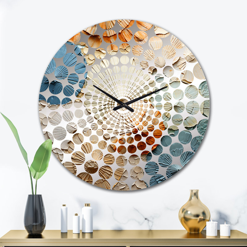 Kadynn - Horloge murale coquillage, Très grand