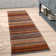 Tarren Handwoven Wool Orange/Grey Striped Area Rug