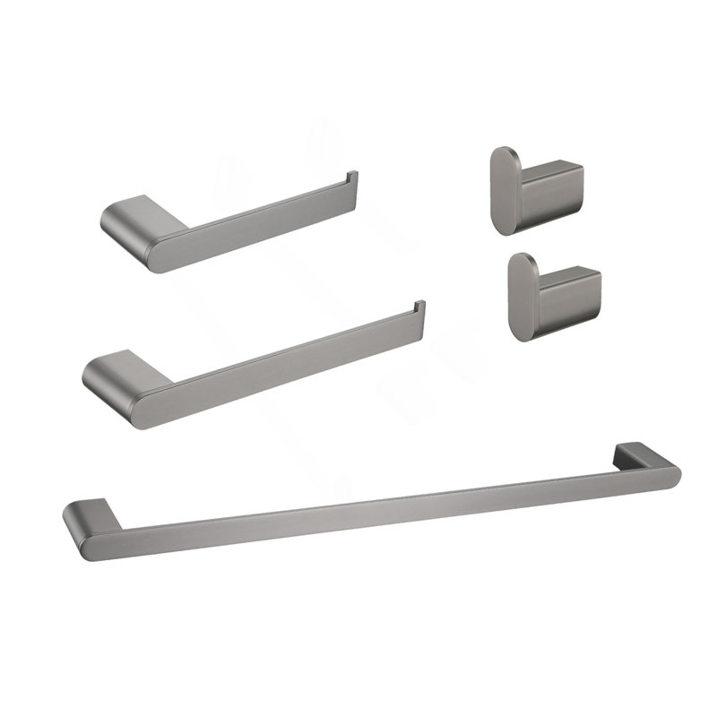 5- Piece Bathroom Hardware Set, Gunmetal