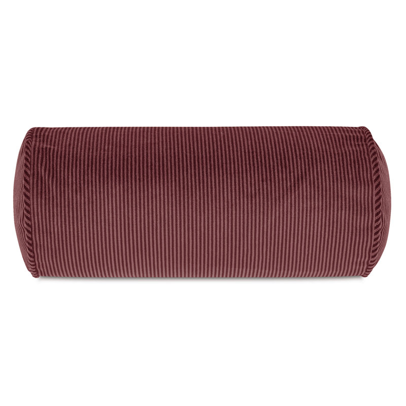 Cristobal Velvet Bolster Pillow Cover & Insert