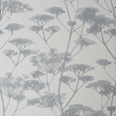 Rouleau de papier peint texturé L 33 pi x l 20 po Breosha Meadow Silhouette