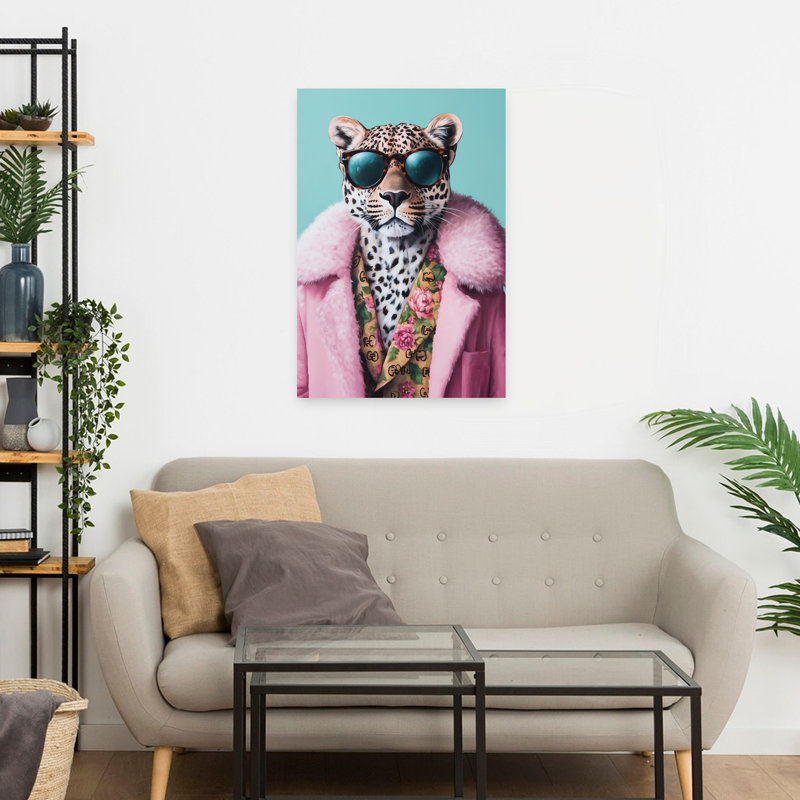 Cool Cat I, art contemporain, H 24 po x l 16 po