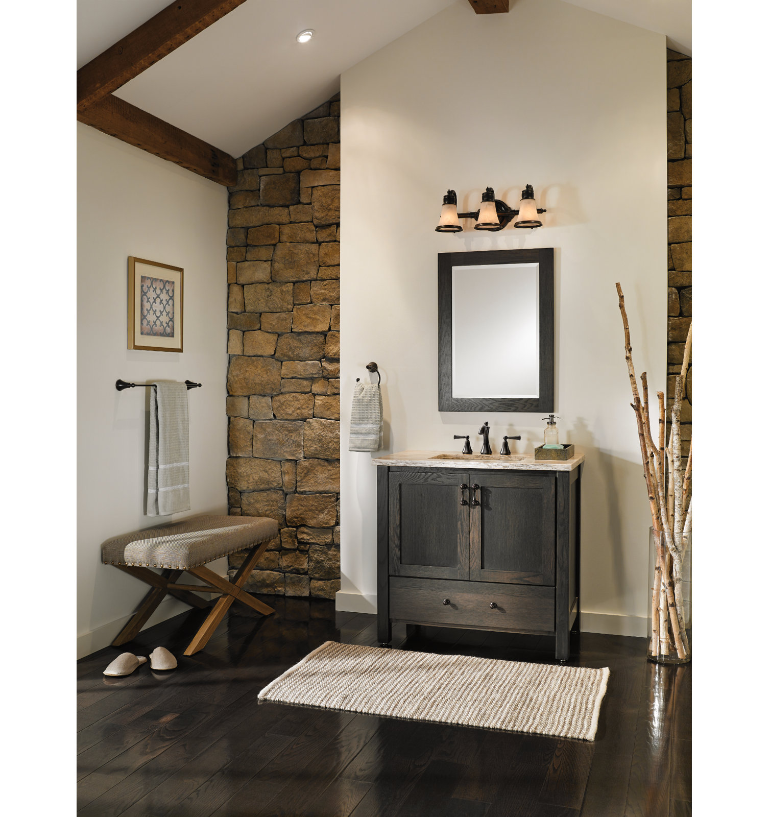 Wynford 18" Wall Mounted Towel Bar, Oil rubbed bronze
