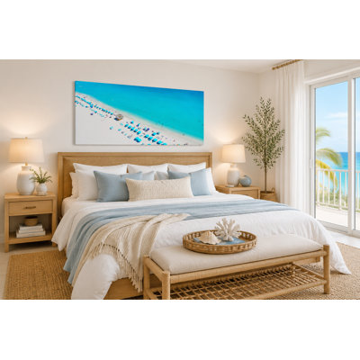 «Vibrant Beach Bliss», art sur toile