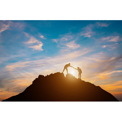 Top Of Mountain Wrapped Canvas Wall Art